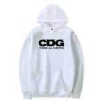 CDG Comme Des Garcons Hoodie – White front view with logo