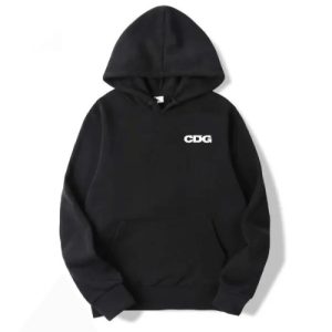 CDG Logo Hoodie front view