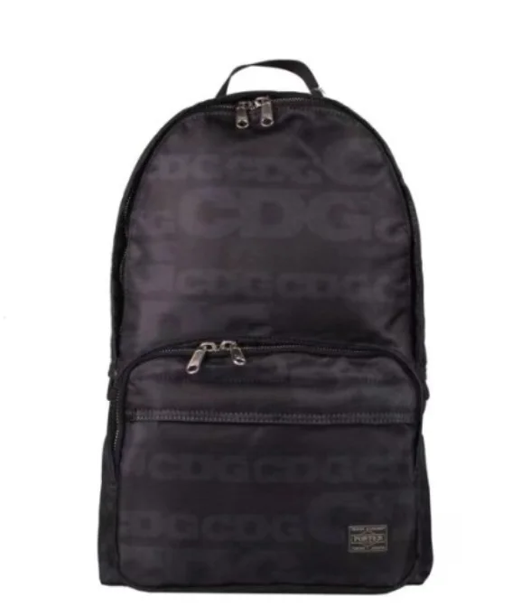 9072add6-eb1a-4be1-a994-a427fedcb23b.webp Comme Des Garcons Nylon Black Backpack - Image 1