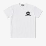 CDG Circular Logo T-Shirt White front view with circle logo print