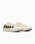 CDG Converse Multi Hearts Low Top White back view