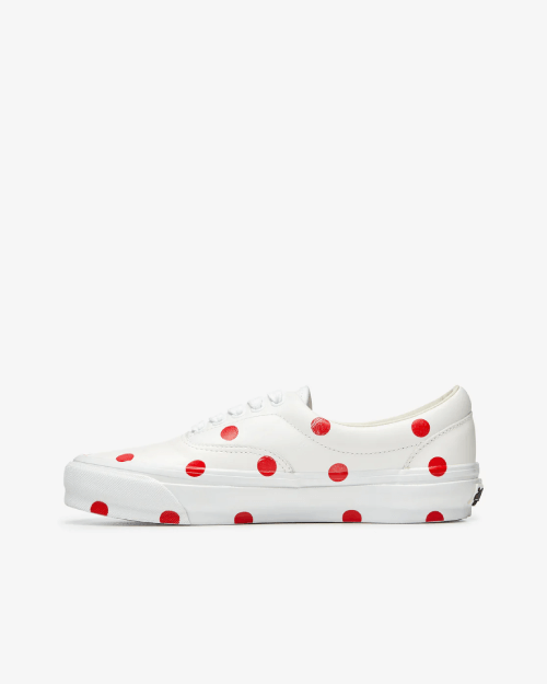 CDG-Girl-Vans-Polka-Dot-Sneakers-WhiteRed.png CDG Girl Vans Polka Dot Sneakers White/Red - Image 1