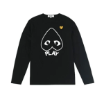 CDG Men Yellow Heart Logo Sweatshirt - Image 2