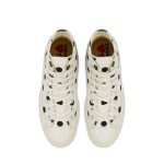 CDG Play Converse Polka Dot Red Heart Chuck Taylor All Star ’70 High Sneakers - Image 2