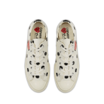 CDG Play Converse Polka Dot Red Heart Chuck Taylor All Star ’70 Low Sneakers - Image 2