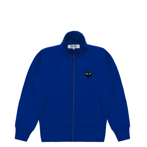 CDG-Play-Sweatshirt-with-Big-Heart-Navy.png CDG Play Sweatshirt with Big Heart Navy - Image 1