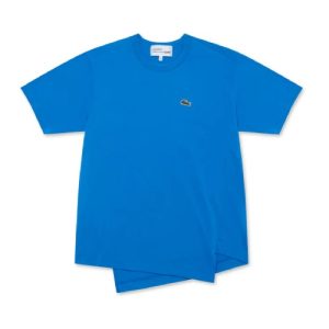 CDG Shirt Lacoste Men’s T-Shirt Blue front view