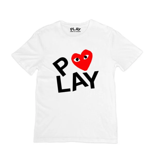 CDG-T-Shirt-white-Double-Heart-Screen-print-600x600-1.webp CDG T-Shirt white Double Heart Screen print - Image 1