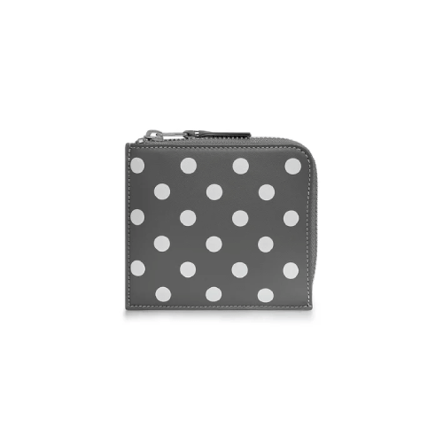 CDG-Wallet-Polka-Dots-Printed-Zip-Around-Wallet-Grey-SA3100PD.png CDG Wallet Polka Dots Printed Zip Around Wallet Grey SA3100PD - Image 1
