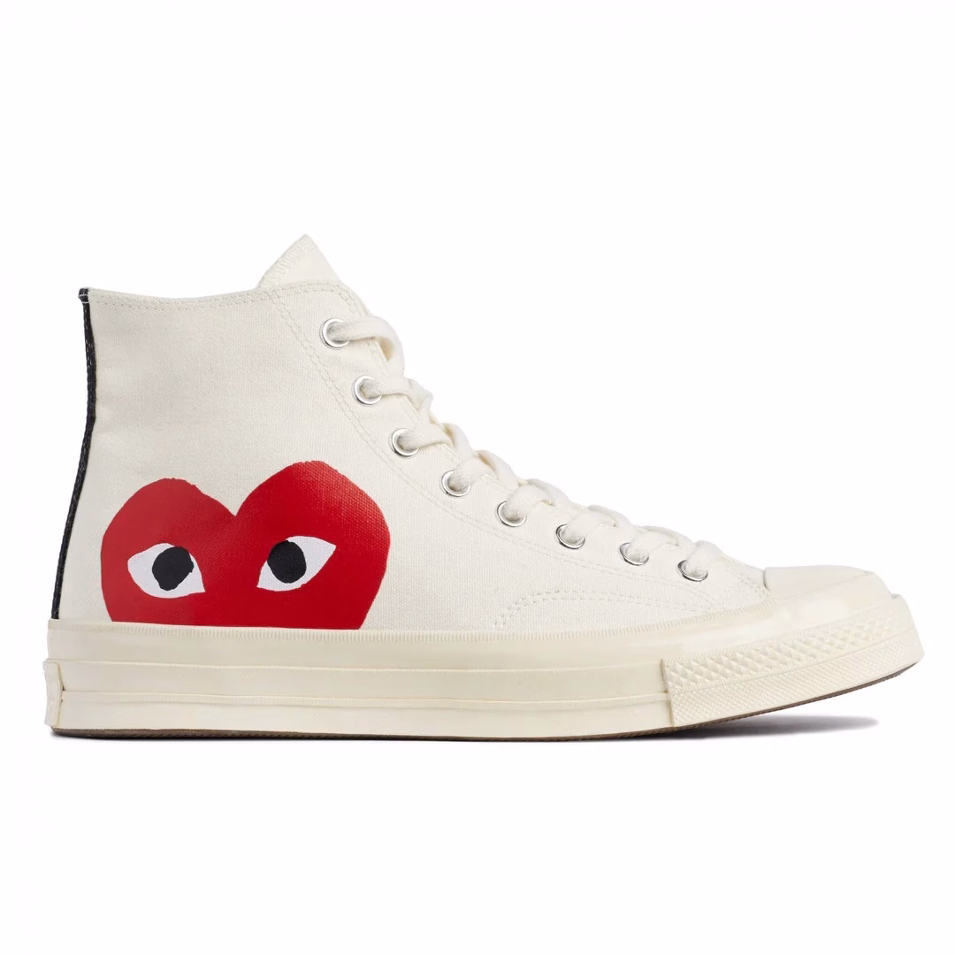 CDG play Converse Big Heart High Top (White) CDG play Converse Big Heart High Top (White)