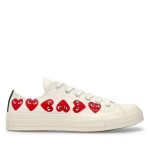 CDG x Converse Multi Heart Low Top front view