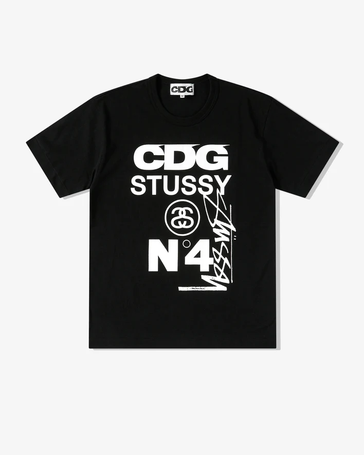 CDG3_1360000121946_2323.webp CDG Stüssy T-Shirt Black - Image 1