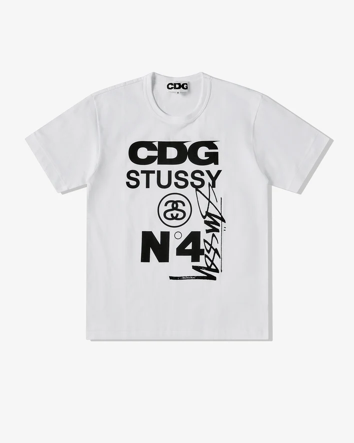 CDG3_1360000121951_2319.webp CDG Stüssy T-Shirt White - Image 1