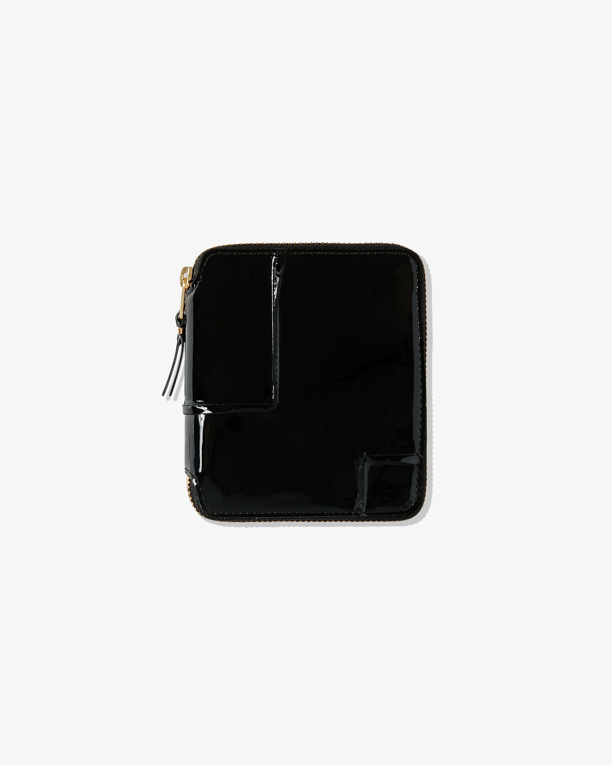 CDG_WALLET_SA2100_BLACK_8951_12946a6e-195f-487b-a3b4-ef20f11630c8.webp CDG Reversed Hem Full Zip Around Wallet Black - Image 1