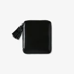 CDG Zipper Medley Full Zip Around Wallet Black