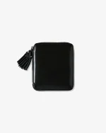 CDG Zipper Medley Full Zip Around Wallet Black