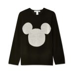 cdg black and white mickey mouse sweater front view
