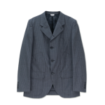 CDG Stripe Curved Pocket Jacket Grey