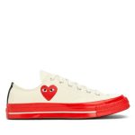 Comme Des Garcons Red Sole (White) front view