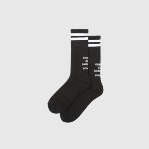 Comme des Garçons Homme Cotton Logo Socks front view