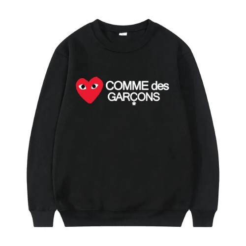 Comme-des-Garcons-Play-Heart-Logo-Sweatshirt.png Comme des Garçons Play Heart Logo Sweatshirt - Image 1