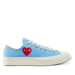 Converse X CDG Low Top Bright Blue Front View