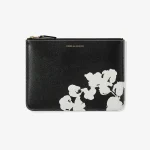 CDG x Denim Tears Wreath Zip Pouch Black SA5100