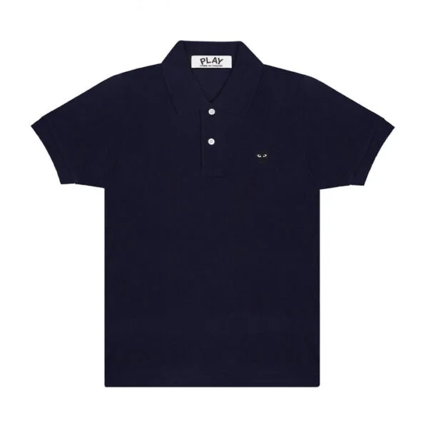 PLAY-POLO-SMALL-BLACK-EMBLEM-600x600-1.webp CDG Play Polo Small Black Emblem - Image 1