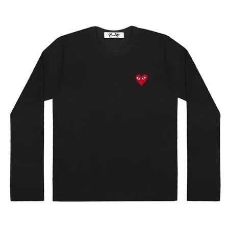 Play-Comme-Des-Garcons-Long-Sleeve-Black.webp Play Comme Des Garçons Long Sleeve (Black) - Image 1