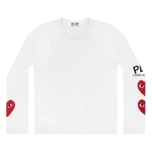 Play-Comme-des-Garcons-3-Heart-Long-Sleeve.png Play Comme des Garçons 3 Heart Long Sleeve - Image 1