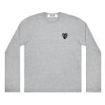 Play Comme des Garçons Double Eye Black Heart Long Sleeve (Grey)