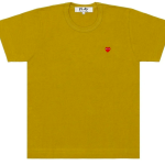 CDG PLAY Coloured Small Emblem T-Shirt (Olive)