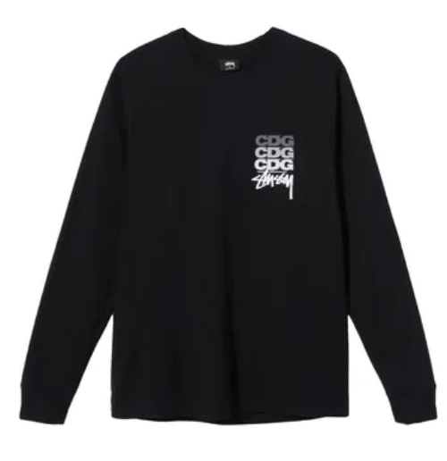 Stussy-x-CDG-Stack-Black-1.png Stüssy x CDG Stack (Black) - Image 1