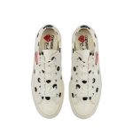CDG Play Converse Polka Dot Red Heart Chuck Taylor All Star ’70 Low Sneakers back view